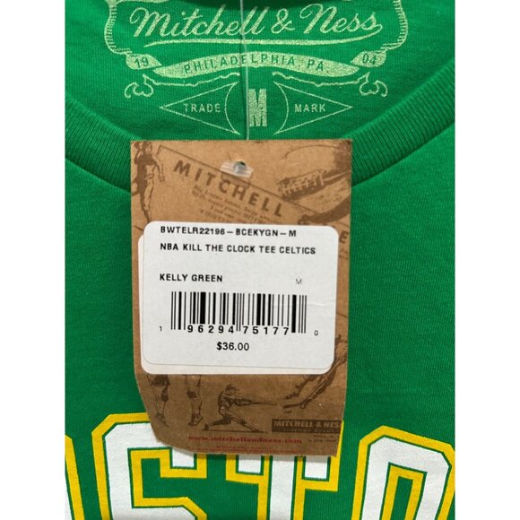 NEW Mitchell & Ness NBA Boston Celtics Kill The Clock Green Tee Shirt Womens M - Picture 4 of 5